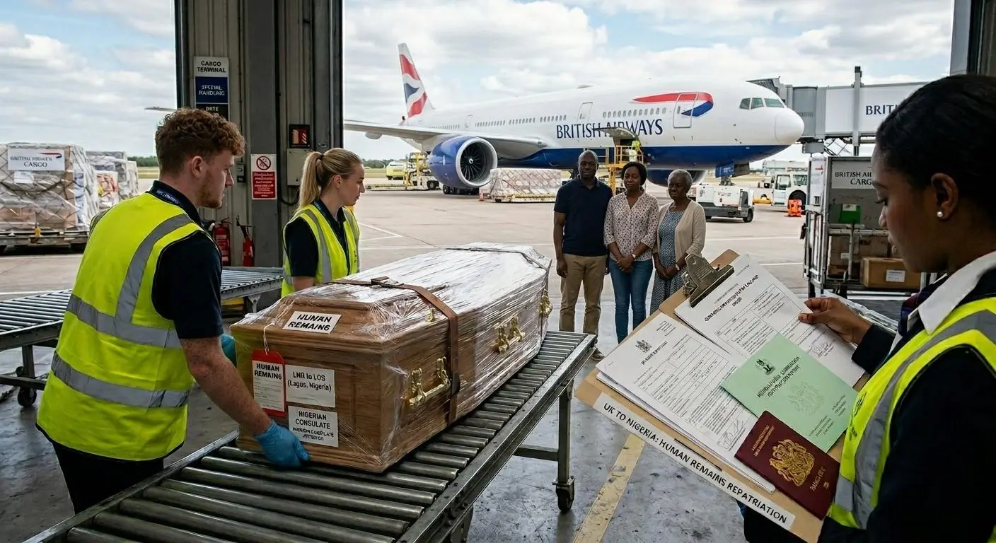 Human Remains from the UK to Nigeria