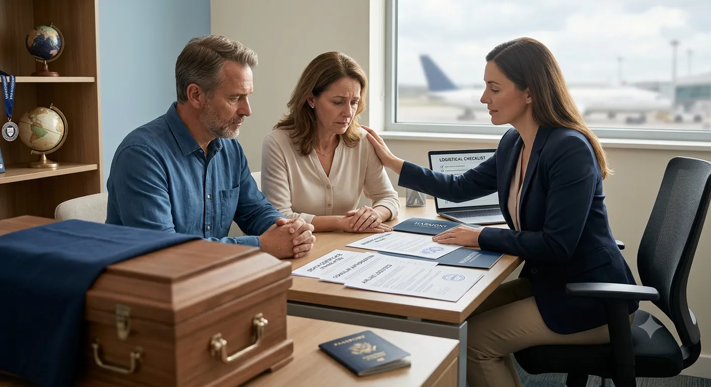 A student's death abroad is every parent's worst fear. Learn the repatriation process, documents needed, and how families bring the body home safely.